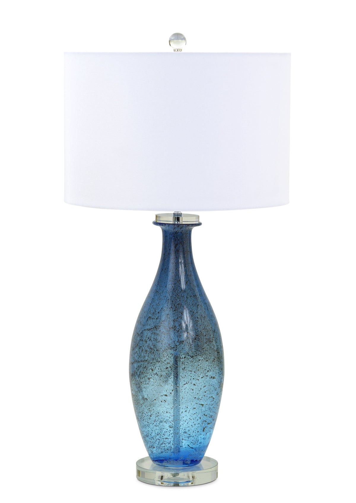 Blue And Green Glass Table Lamp – Fos Furniture (fl)