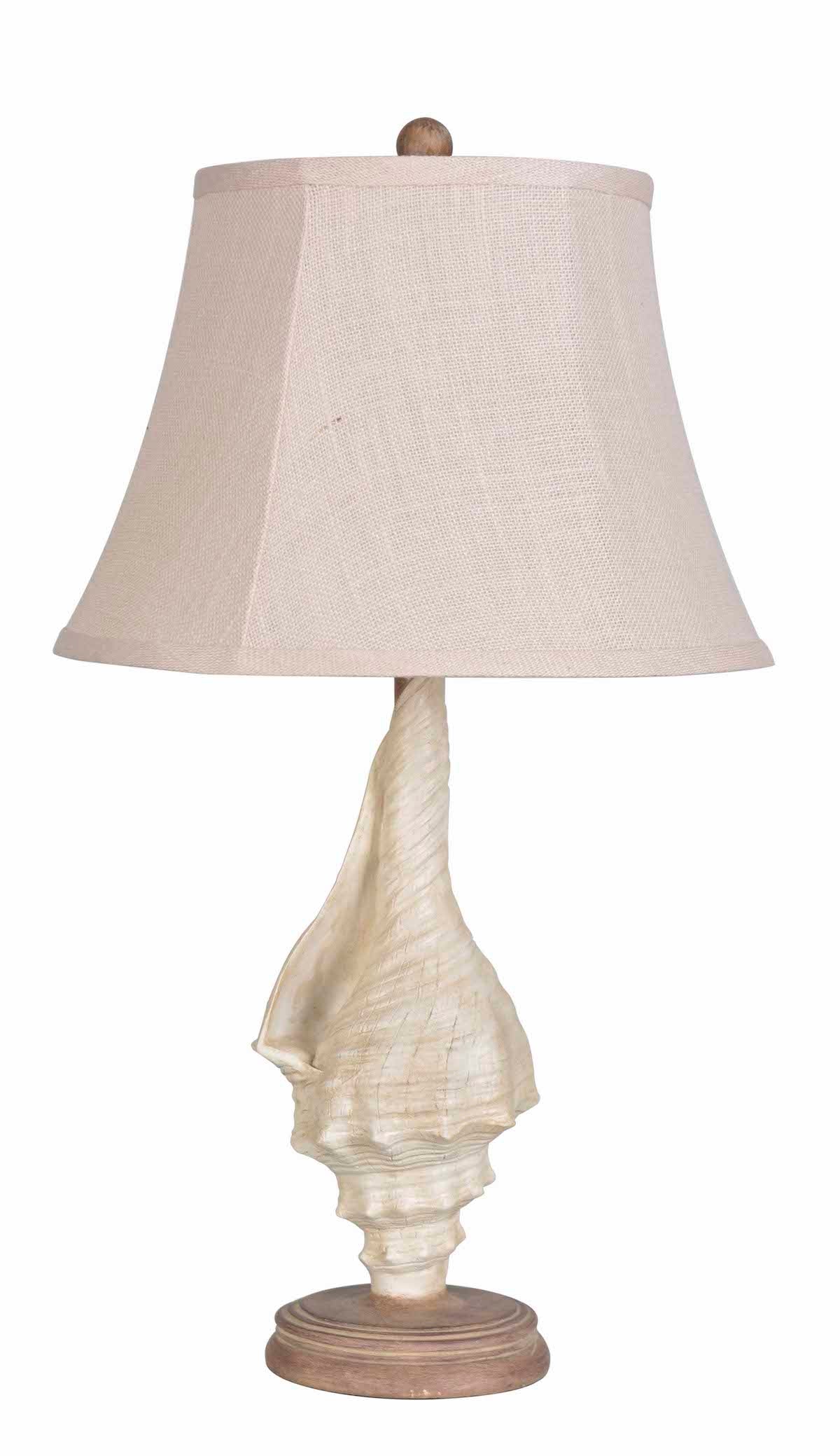 White Shell Table Lamp