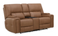 Hudson Triple Power Reclining Console Sofa With Refrigerator