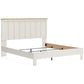 Linnocreek King Panel Bed with Mirrored Dresser and 2 Nightstands