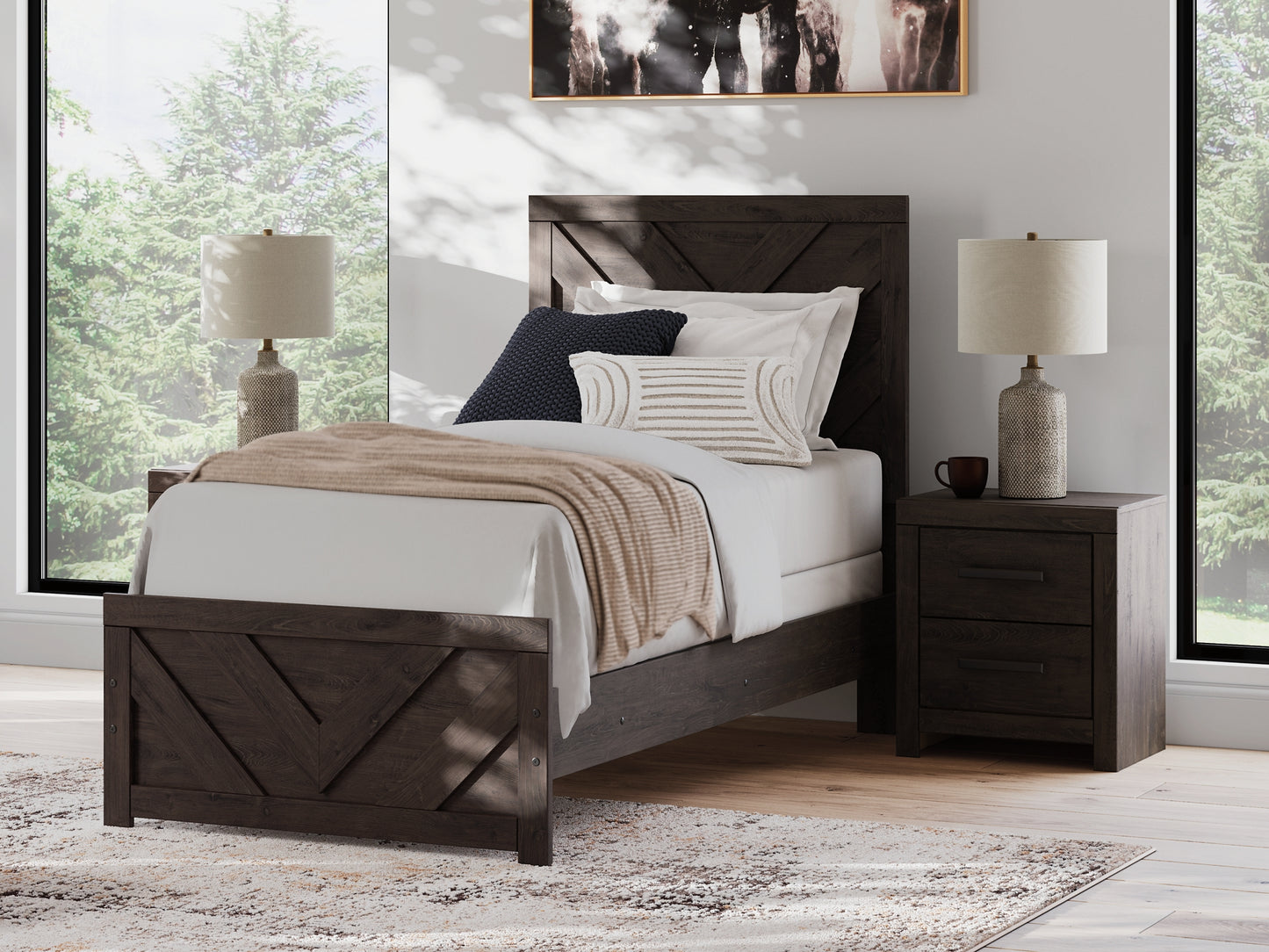 Prendonea  Panel Bed