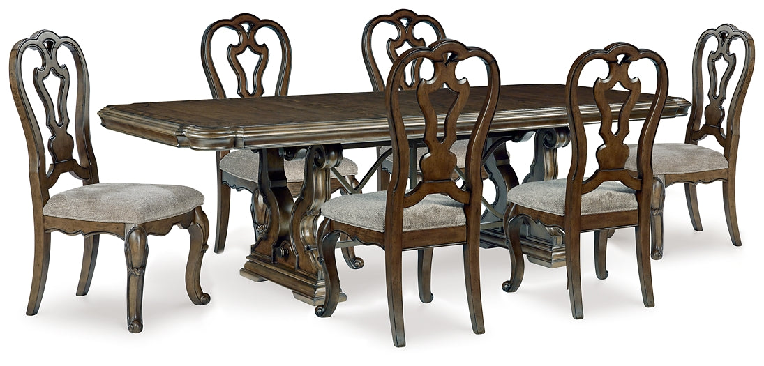 Maylee Dining Table and 6 Chairs – FOS Furniture (FL)