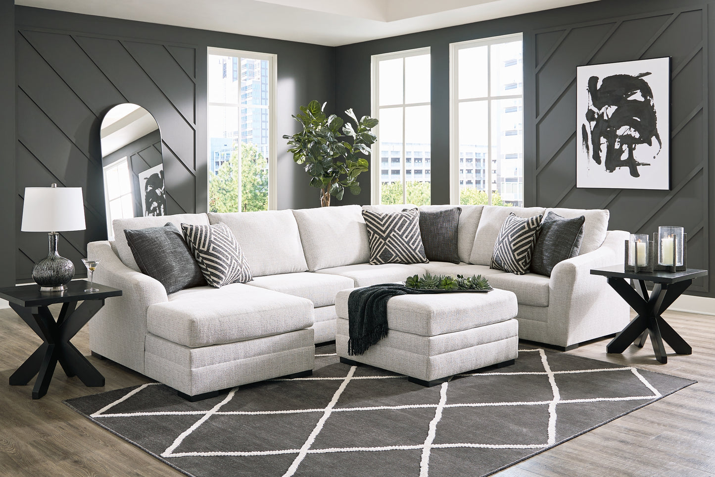 Koralynn 3-Piece Sectional with Ottoman